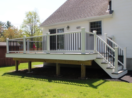 Small Rear Deck by Loughlin & Son Construction