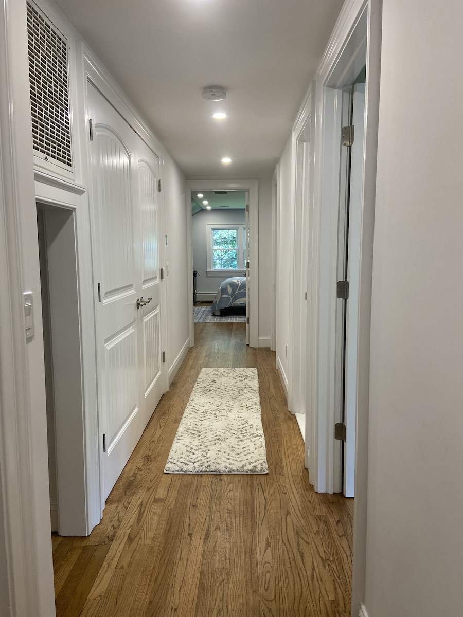hallway in upper saddle river renovation