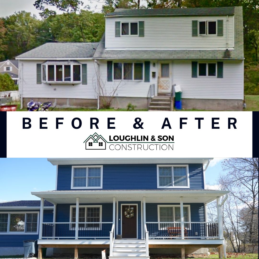 new city home build before and after photos