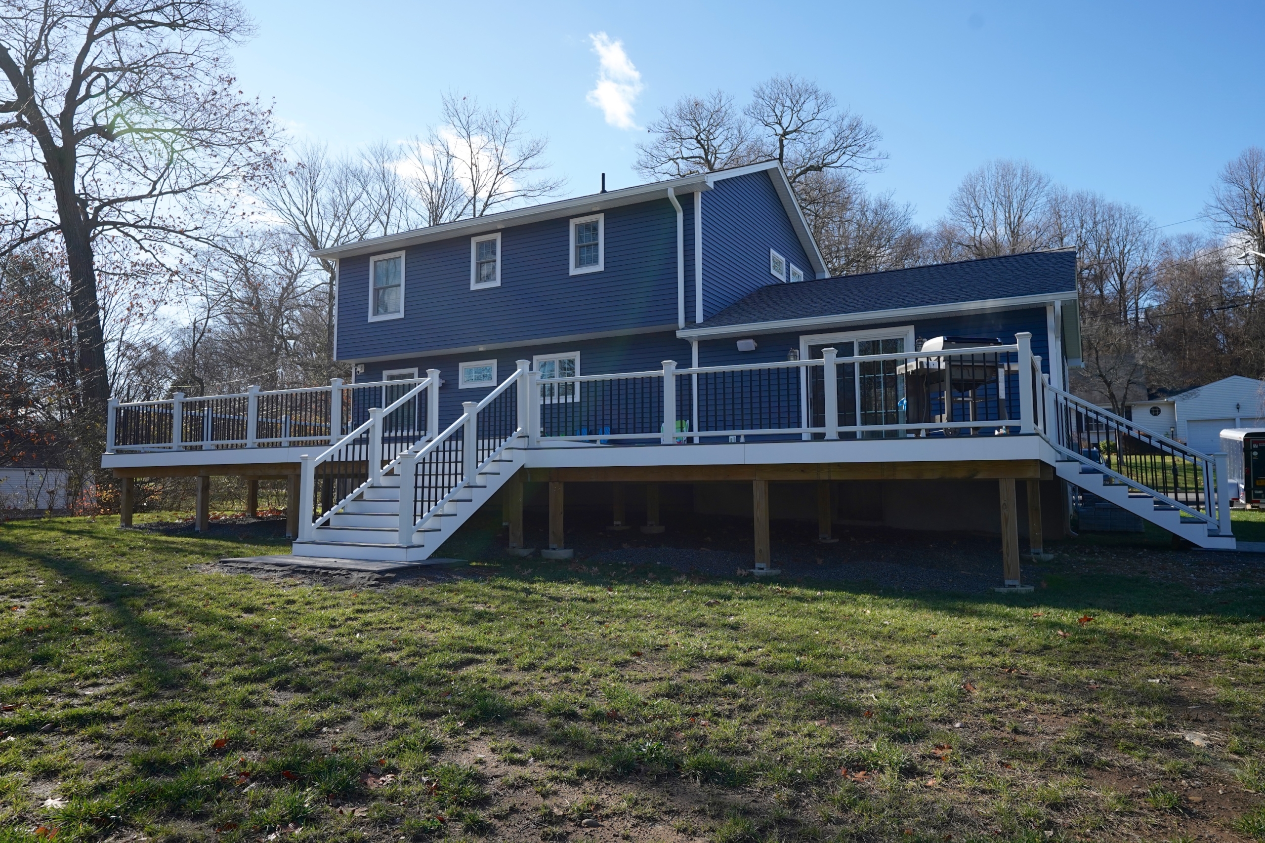 Rear View of a new build in New City, NY by Loughlin & Son Construction