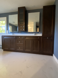 vanity in upper saddle river bathroom remodel