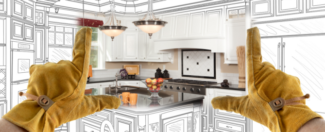 kitchen renovation plan and image