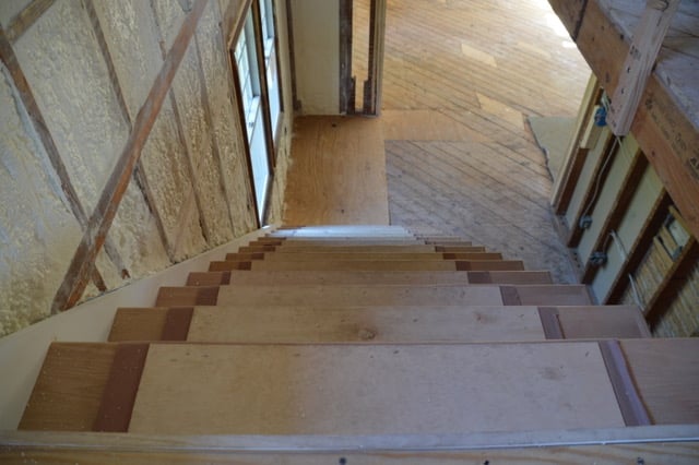 Main House Stairs Down New Stairs by Loughlin & Son Construction