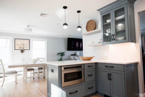 Image title and alt text: Corner of a Kitchen Renovation in Valley Cottage, NY by Loughlin And Son Construction