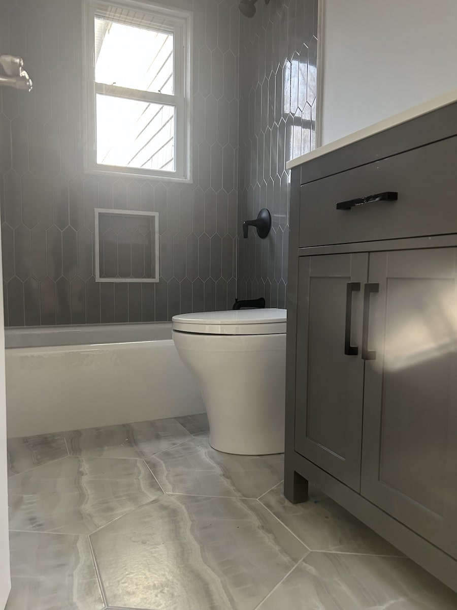 Hallway Bathroom Renovation in Hillsdale, NJ by Loughlin and Son Construction