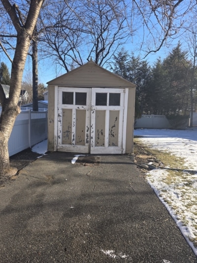 The Before Picture for a New Garage Build in Westwood, NJ by Loughlin And Son Construction
