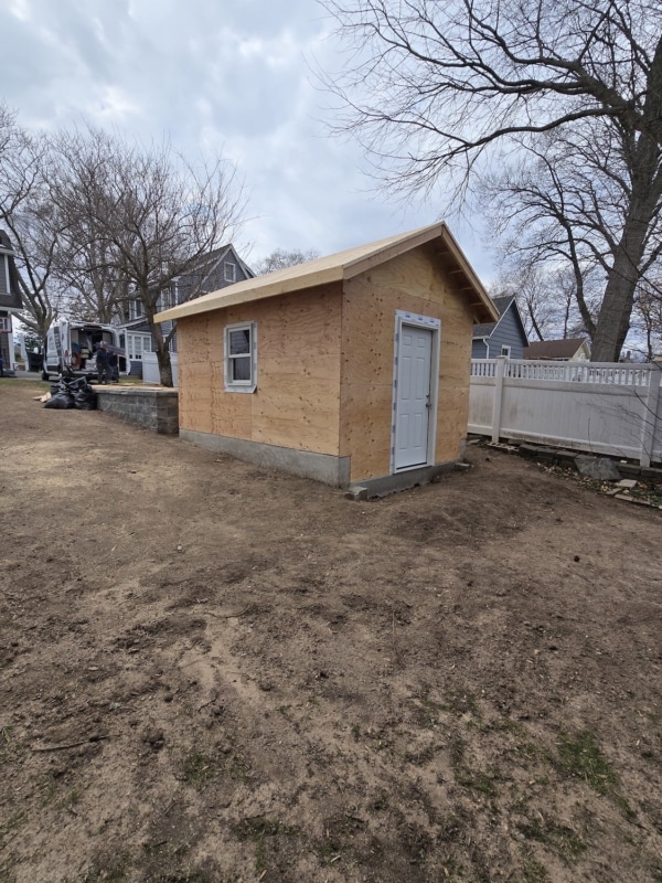 A Mid-Process New Garage Build in Westwood, NJ by Loughlin And Son Construction

