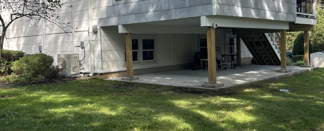 The outside view of a three season room addition by Loughlin & Son Construction. West Nyack, NY