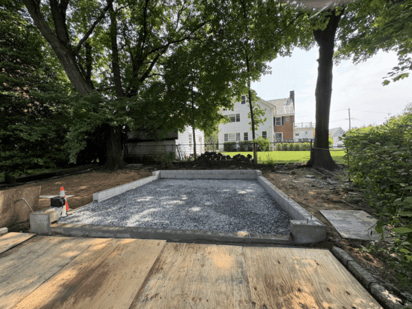 Foundation of Garage Build in Scarsdale NY by Loughlin And Son Construction