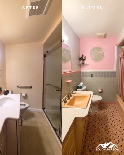 Before and After Photos of a Ramsey NJ Bathroom Renovation