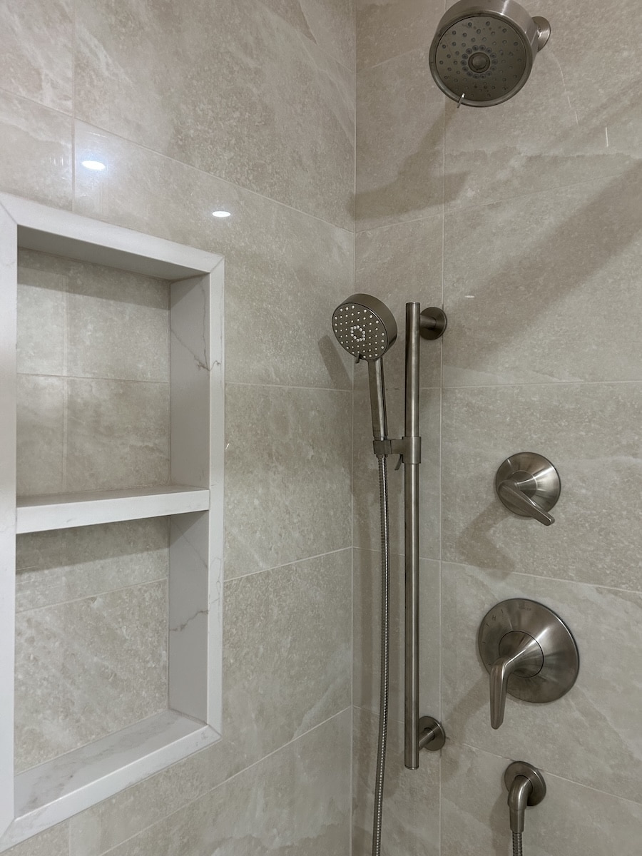 Shower Fixtures in a Ramsey NJ Bathroom Renovation